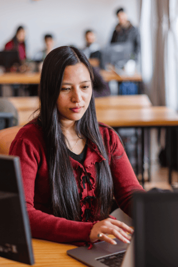 Project manager overseeing agile software development services at an IT outsourcing company.